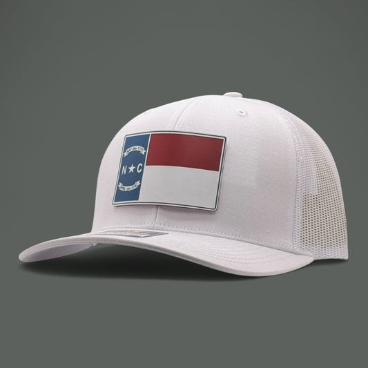 White North Carolina Flag Hat