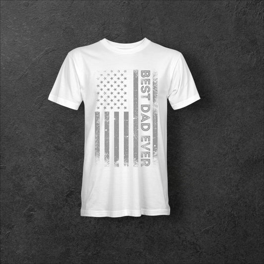Best Dad Ever — White Flag Edition Tee