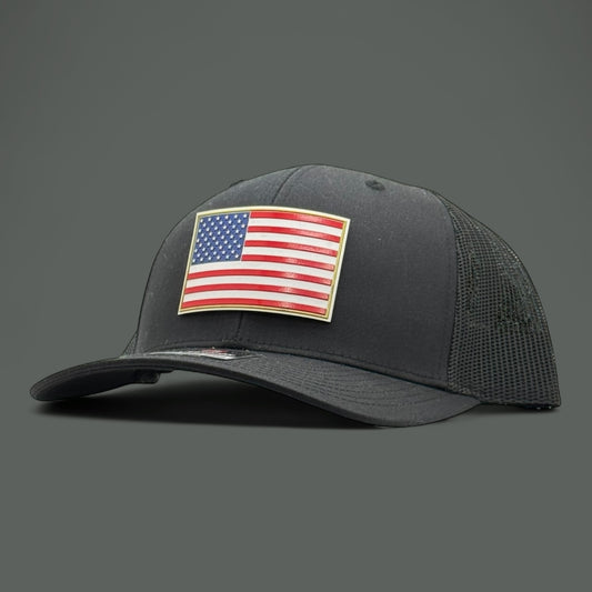 Black American Flag Hat