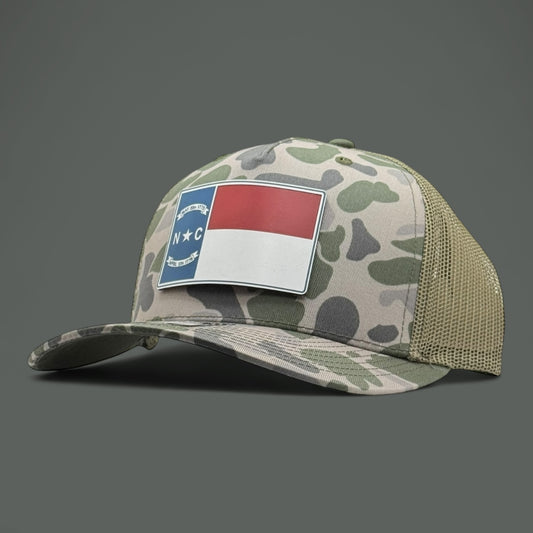 Marsh Duck Camo North Carolina Flag Hat