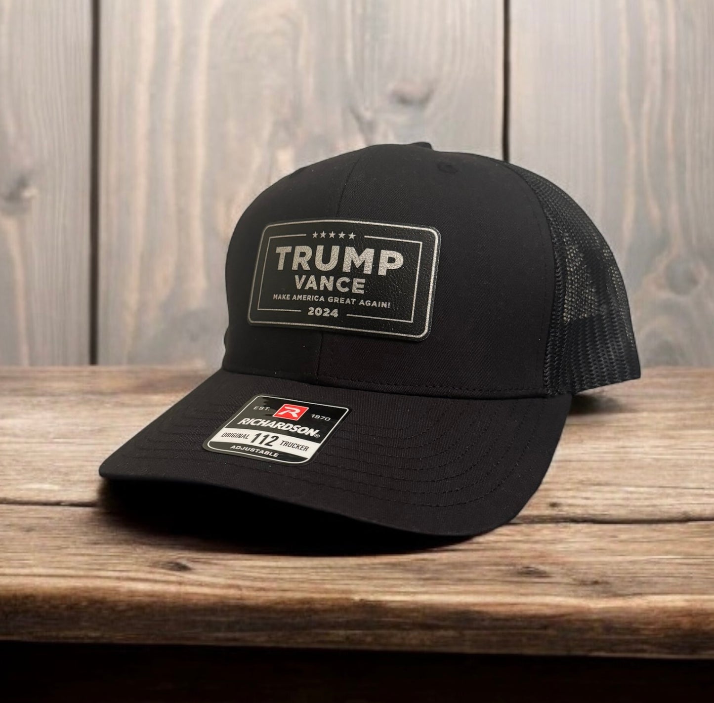 Trump Vance Hat (Black and Silver)