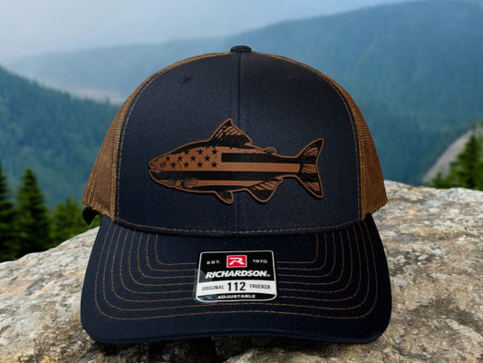 Trout with American Flag Hat